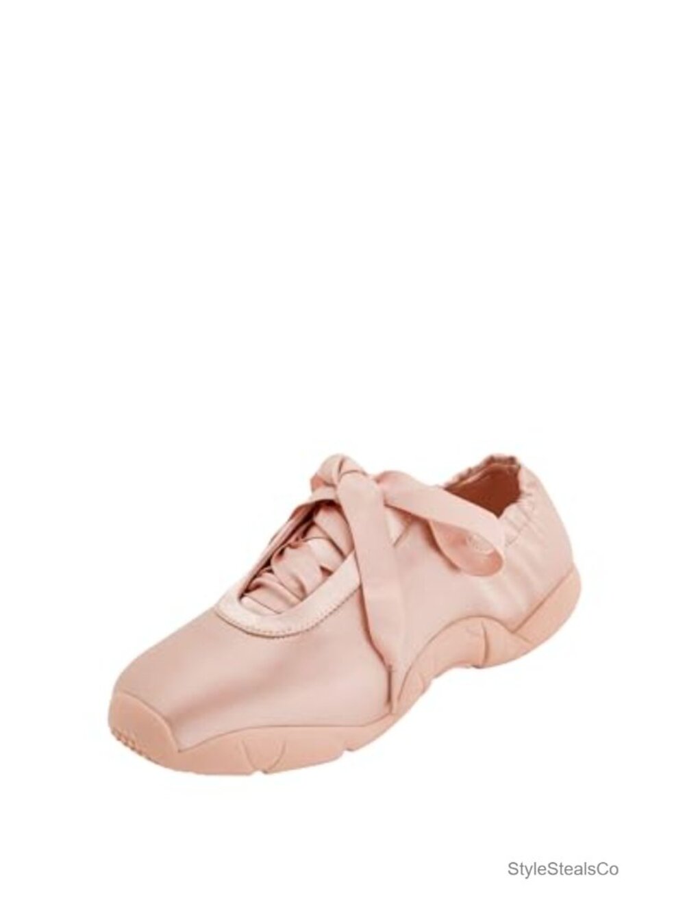 JW PEI Flavia Ballerina Sneakers Satin Lace-Up Flat